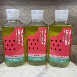 Bath and body Works Watermelon Lemonade Body Wash bundle lot of 3